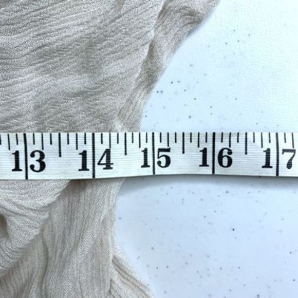 En Crème Women’s Sz Medium White Rayon Floral Boho Square Neck Mini Dress - Picture 9 of 12